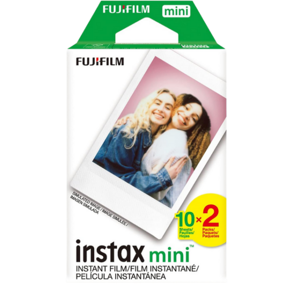 Fujifilm Instax - Mini-paquete de película instantánea (20 hojas)